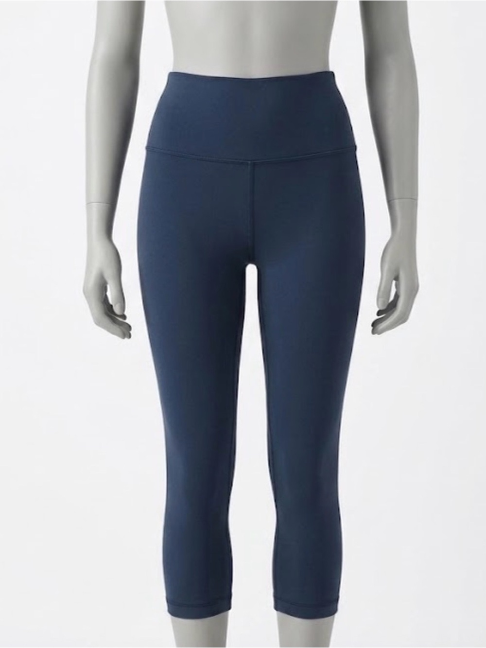 High-Rise Navy Blue Cropped Leggings